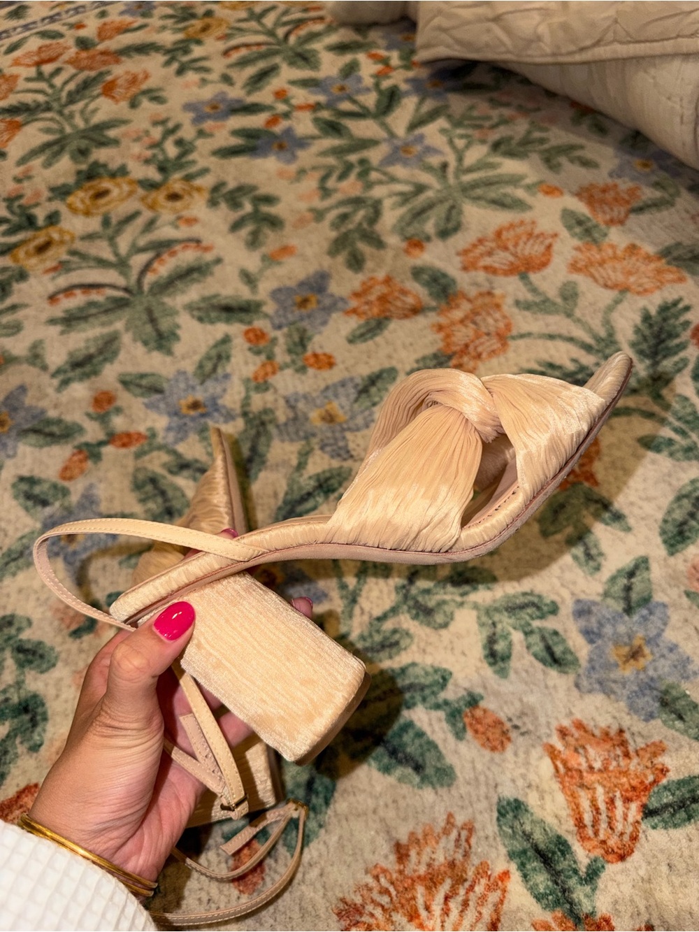 Loeffler Randall Reed Almond Pleated Twist Heel, Size 9 - Picture 10 of 10